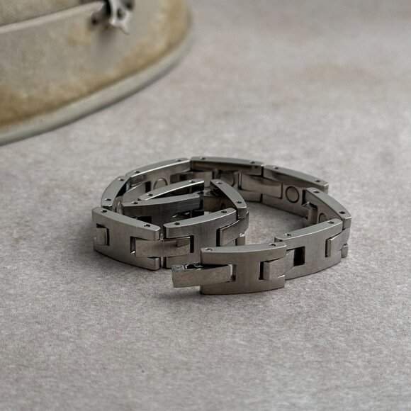 Men's Steel Bracelet 7 1/2 " - Picture 3 of 5